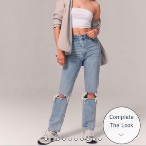 A&F Ultra High Rise 90s Straight Jean